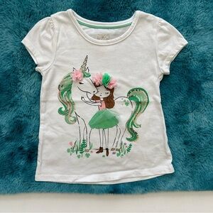 Maggie & Zoe Toddler Girl Short Sleeve Graphic Shirt Size XS 4